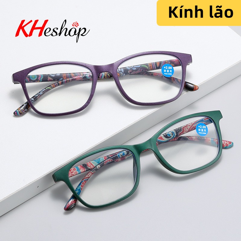 Kính viễn thị chống ánh sáng xanh siêu nhẹ thời trang tiện dụng, thanh lịch nhìn xa gần đủ độ từ +1.00 - +4.00 mã Y3032
