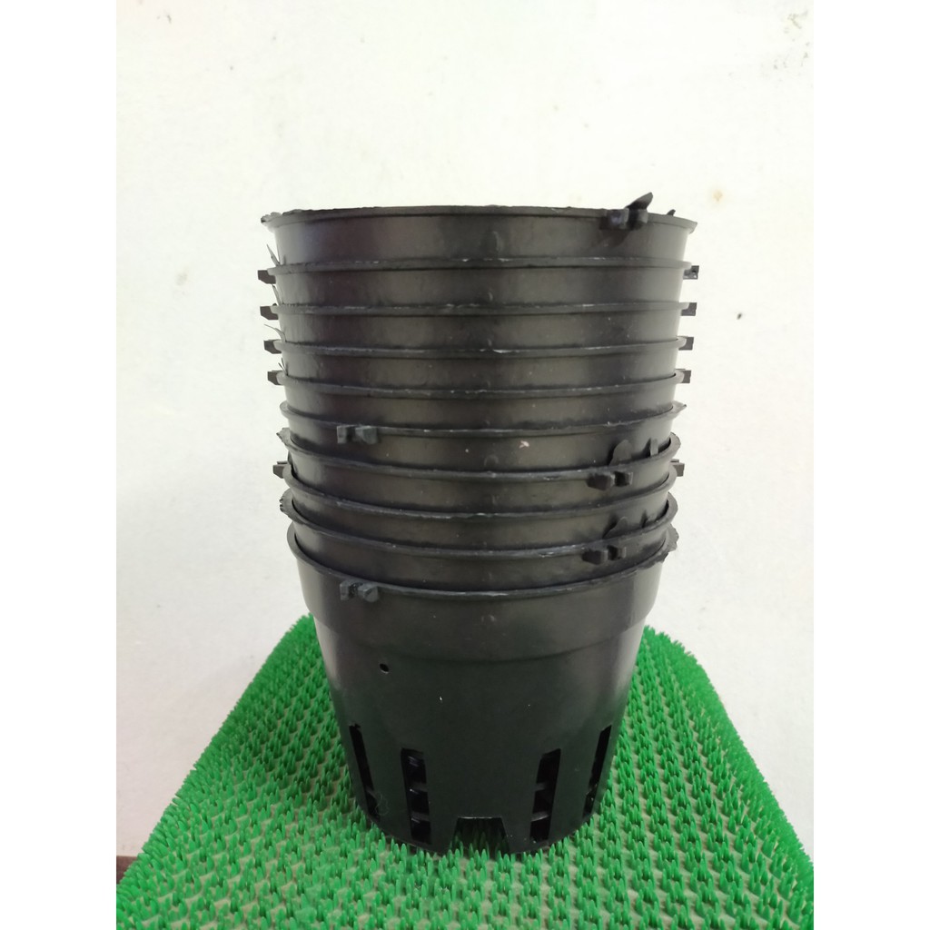 Set 10 chậu lan đen fi16 - Hàng loại 1, dày dặn , chống rong rêu
