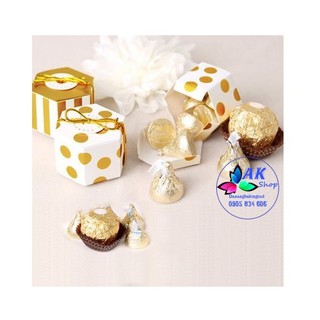 SET 10 HỘP GIẤY SOCOLA LỤC GIÁC / 2122.053