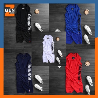 Bộ Đồ Thể Thao Tập Gym Áo Sát Nách Vải Thun Lạnh Mát Mẻ(Có ảnh thật) - CBTD095