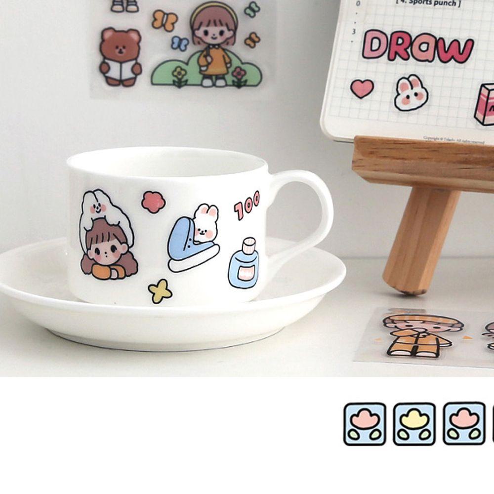 Bộ 20 Tấm Sticker PET Dán Trang Trí Sổ Tay