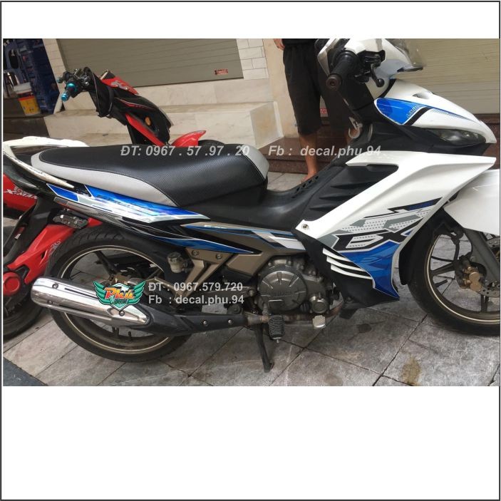Tem Exciter 135 Xanh Trắng Rời (V)