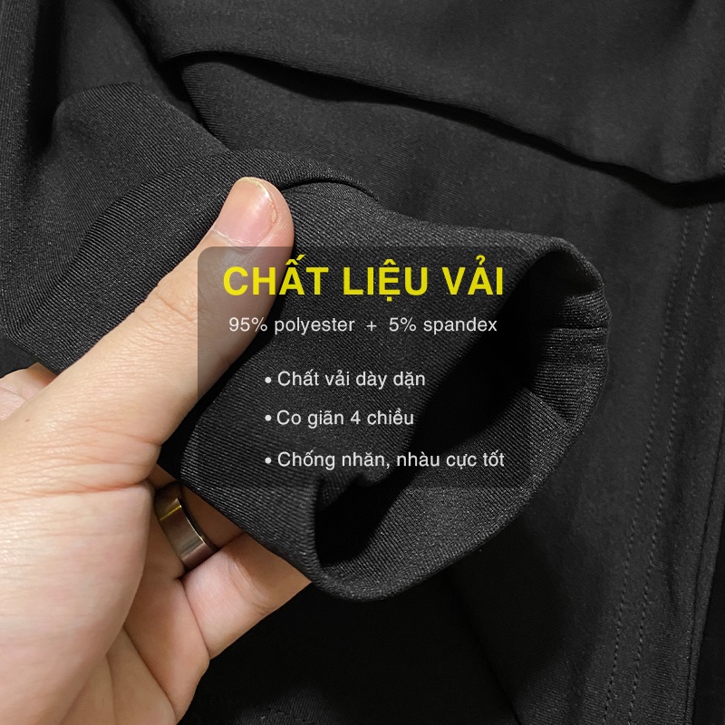 Áo thun nam thể thao PoLo UNIFUN mã MK A dài tay trơn phong cách Hàn Quốc Hot Trend thích hợp mặc thu đông