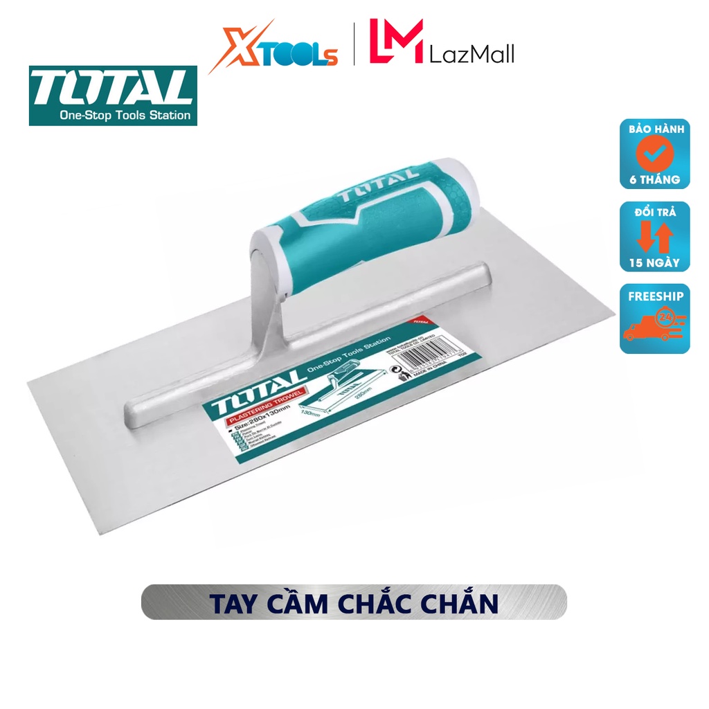 Bay hồ có răng cưa Total THTT81286 | Bàn chà sơn nước Quy cách: 280 x 130mm dùng để làm phẳng những bề mặt sau khi đổ bê