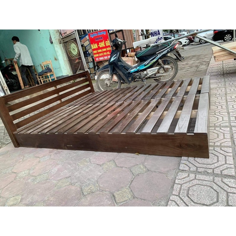 GIƯỜNG HỘP SƠN PALLET GIÁ RẺ CAO 20cm