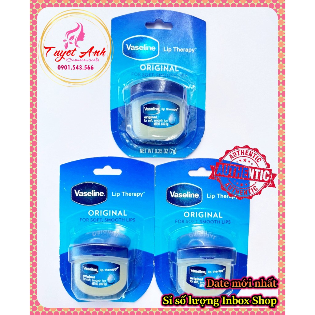 [Auth] Son dưỡng môi vaseline 7g, 4 loại hương