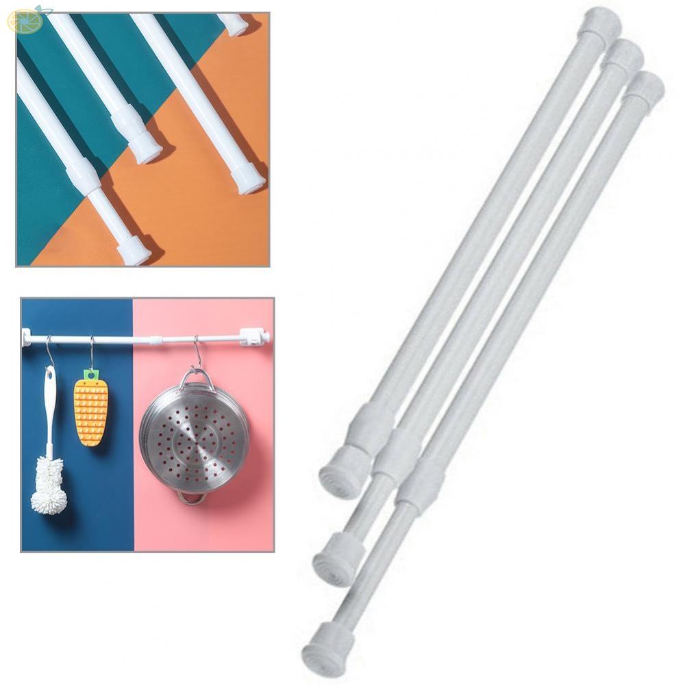 【VARSTR】1 Pcs Curtain Rail Pole Extendable Tension Rod  For Cupboards,kitchen,wardrobe