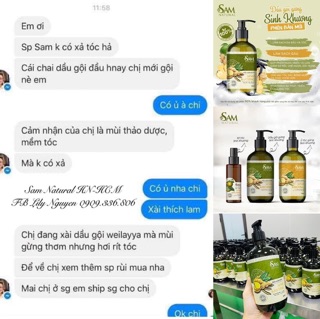 PHIÊN BẢN MỚI Ủ TÓC SINH KHƯƠNG SAM NATURAL