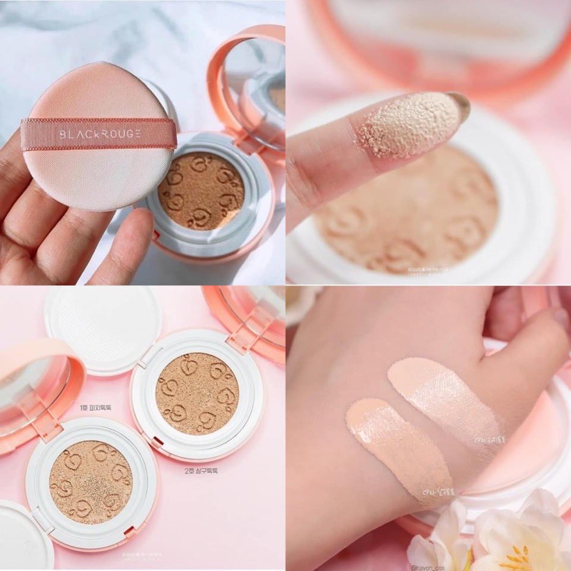 PHẤN NƯỚC 𝗕𝗹𝗮𝗰𝗸 𝗥𝗼𝘂𝗴𝗲 𝗣𝗲𝗮𝗰𝗵 𝗖𝗼𝘃𝗲𝗿 𝗩𝗲𝗹𝘃𝗲𝘁 𝗖𝘂𝘀𝗵𝗶𝗼𝗻 | BigBuy360 - bigbuy360.vn