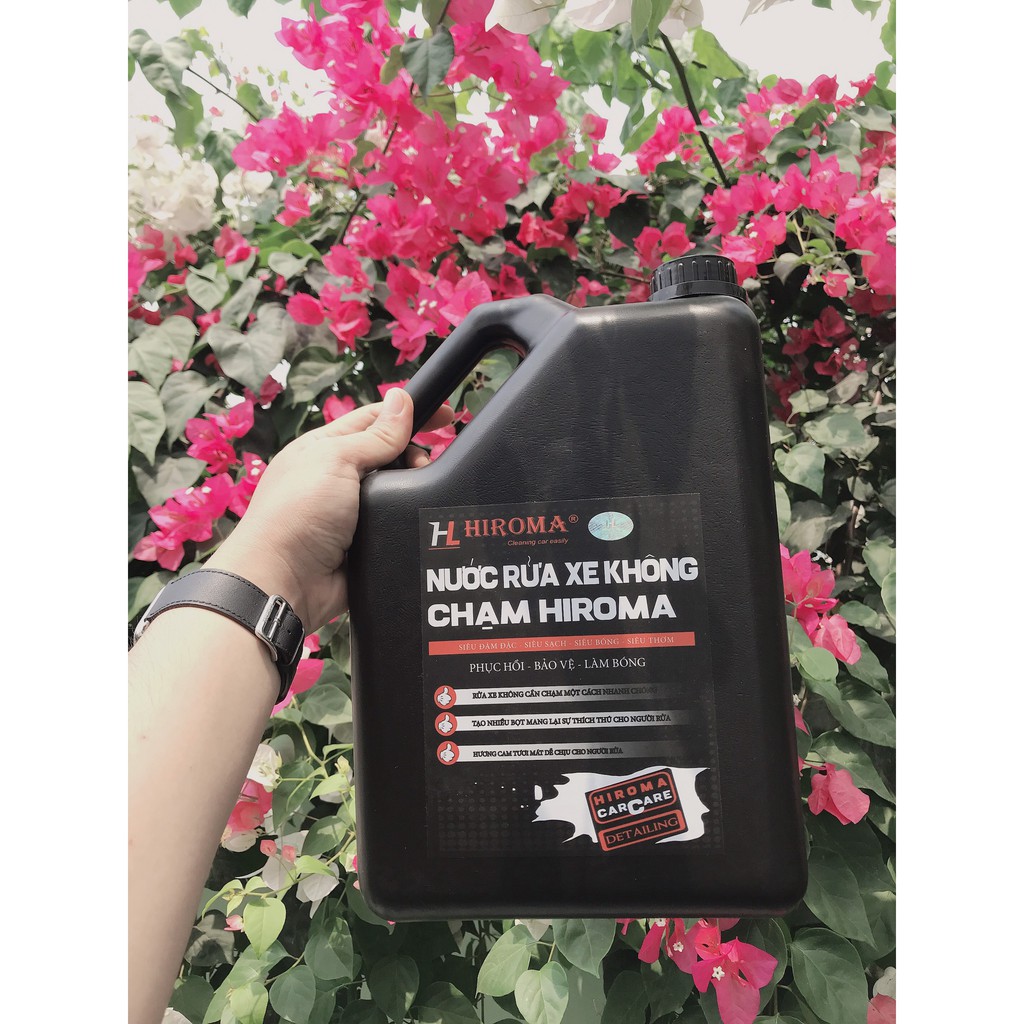 Nước rửa xe KHÔNG CHẠM HIROMA HOÀN TOÀN MỚI CHAI MÀU ĐEN siêu đậm đặc, siêu bóng, siêu thơm được ưa chuộng nhất hiện nay