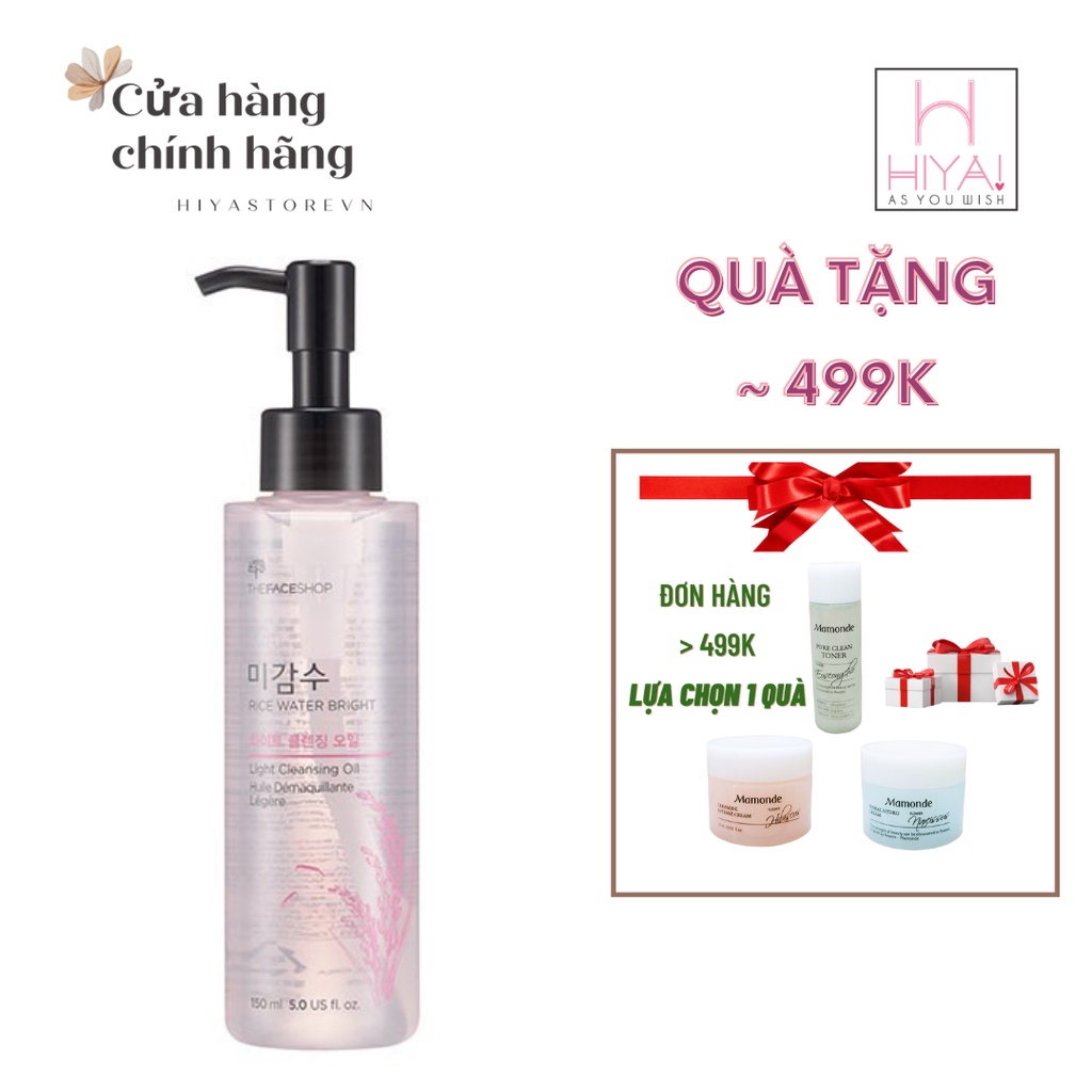 [CHUẨN AUTH] Dầu Tẩy Trang Gạo The Face Shop Rice Water Bright Cleansing Oil 150ml