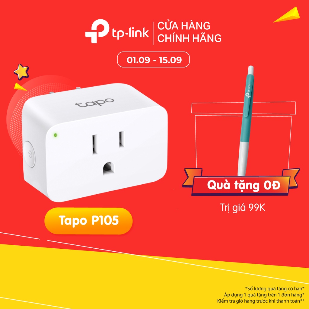 Ổ Cắm WiFi Thông Minh TP-Link Tapo P105 Điều Khiển Từ Xa
