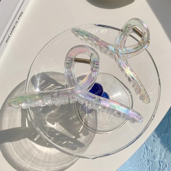 Set Kẹp Tóc Bằng Nhựa Nhiều Màu Sắc Thanh Lịch Dành Cho Nữ