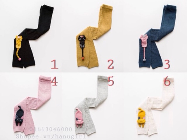 Quần tất len/legging len cho bé gái 0-8 tuổi cực kì dễ thương
