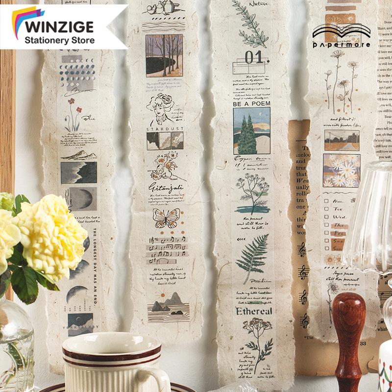 Winzige Băng Dính Washi Trang Trí Phong Cách Vintage Thanh Lịch