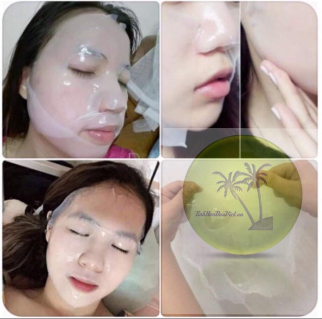 (DEAL 1K )  Hộp 7 miếng mặt nạ dừa Cửu Long NATURAL 100% thiên nhiên cấp ẩm