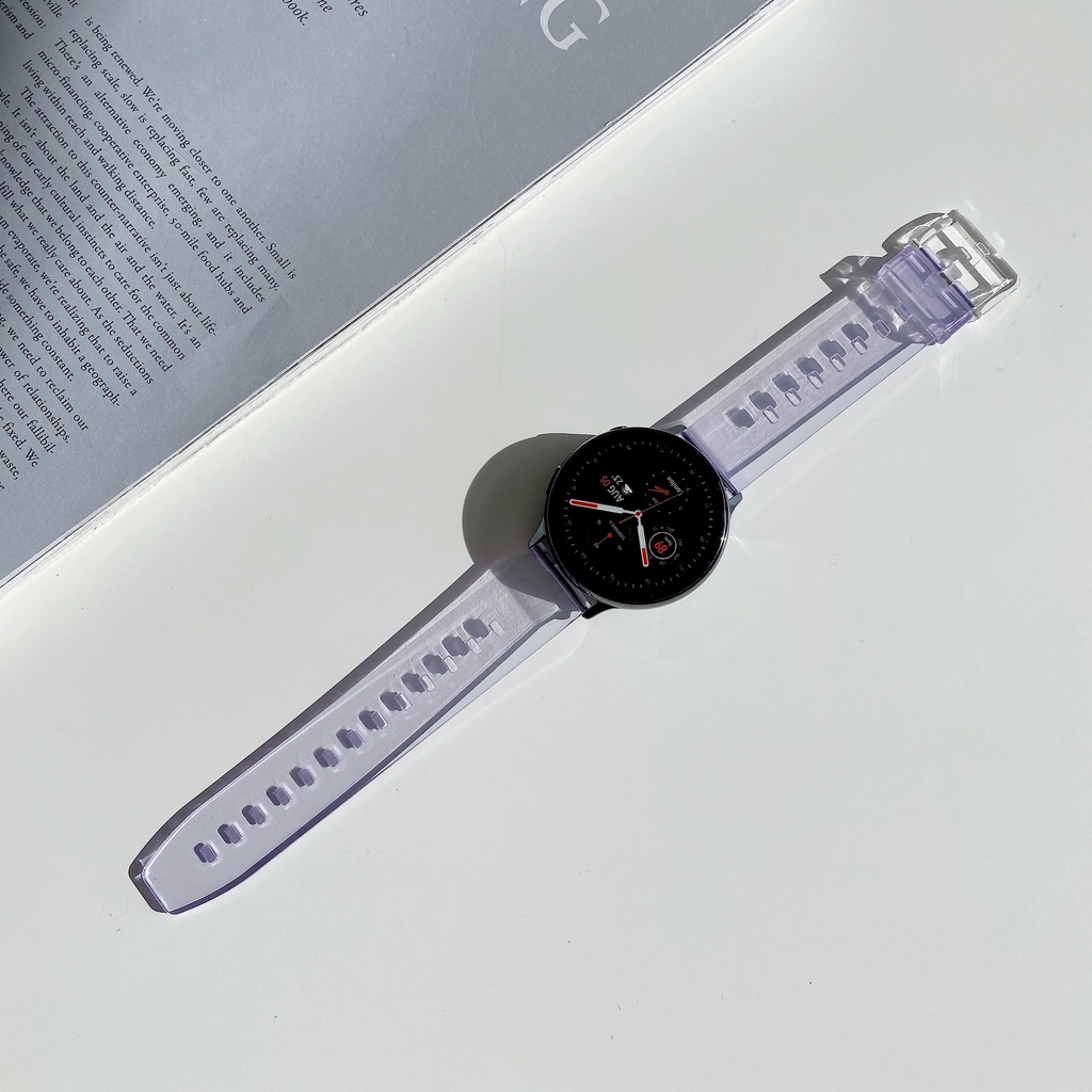 Dây Đeo 20Mm 22Mm Cho Đồng Hồ Thông Minh Samsung Galaxy Watch Active 2 Màu 40 44Mm