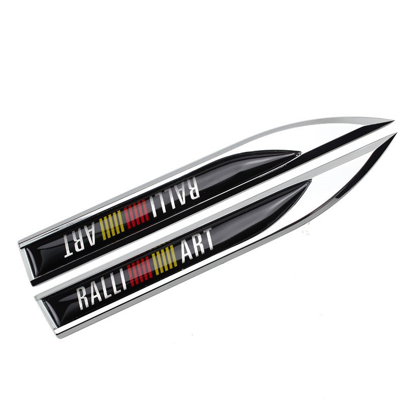 Logo Kim Loại Dán Chữ Ralliart Cho Xe Mitsibishi Phong Cách Và Cá Tính