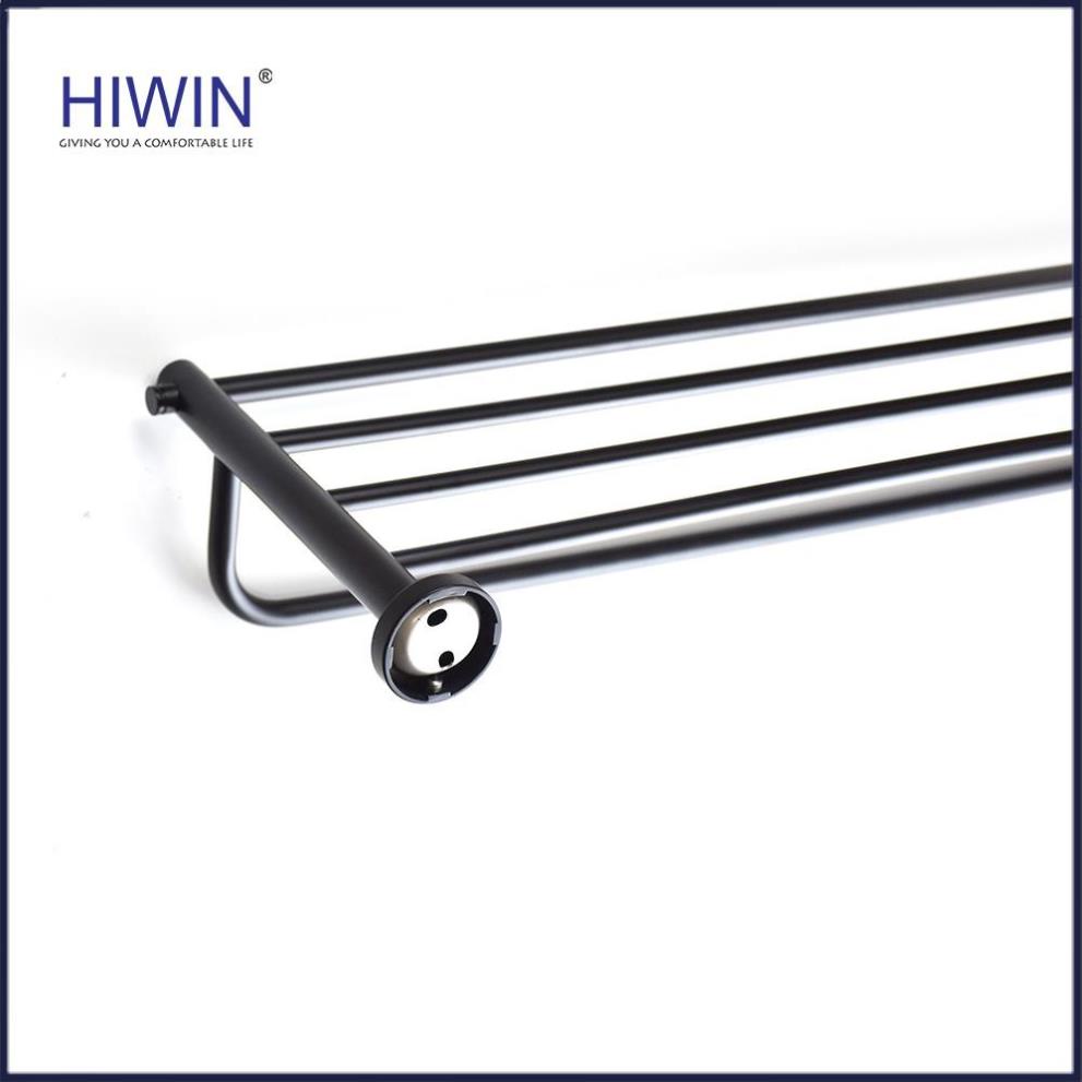 Giàn khăn, giá treo khăn nhà tắm inox 304 mạ đen HIWIN Y-539