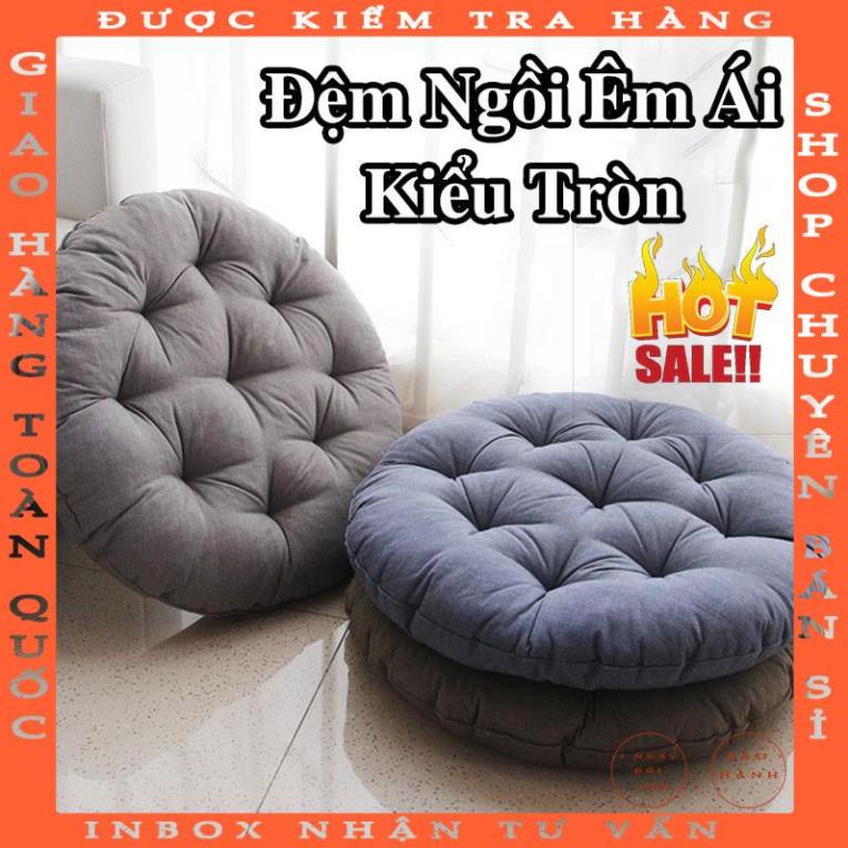 Đệm Ngồi, Nệm Ngồi Bệt Tròn Kiểu Nhật, Ngồi Thiền, Bàn Trà Sang Trọng LEON OFFICIAL