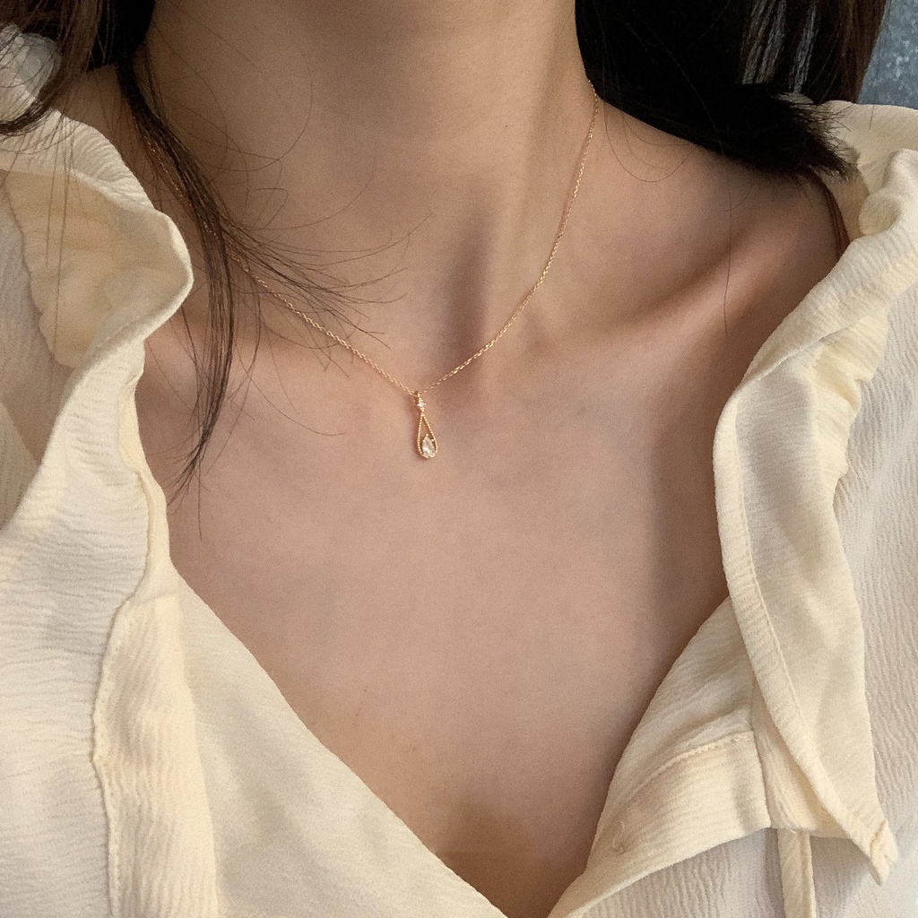 Vòng cổ Xương Quai Xích Hình Giọt Nước Thời Trang Cho Nữ