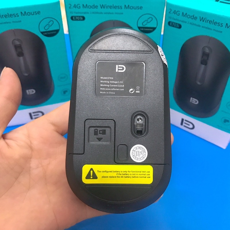 Chuột không dây Logitech M220 đen, chuột Foter V181, chuột FD- E703i - Chuột máy tính không tiếng ồn - Tặng Kèm Pin AA