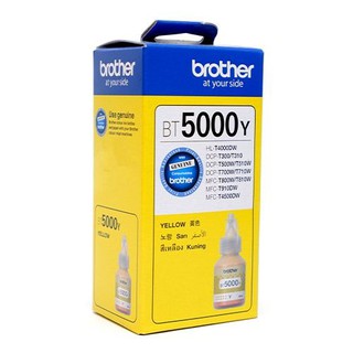 Mực In in phun BROTHER BT5000Y YELLOW Cho Máy In DCP-T300/ T500W/ T700W/ MFC-T800W/ T910DW/ T4500 - Hàng Chính Hãng