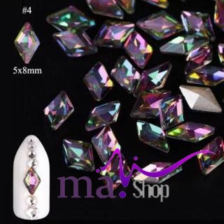 Đá Đính Nail Rainbow Nhiều Mẫu Set 10 Hạt