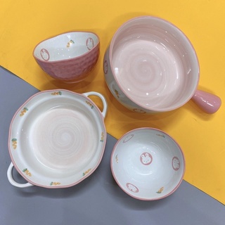 Bát Cơm Sứ  Đĩa Sứ  Set Đồ Ăn Cute Dễ Thương