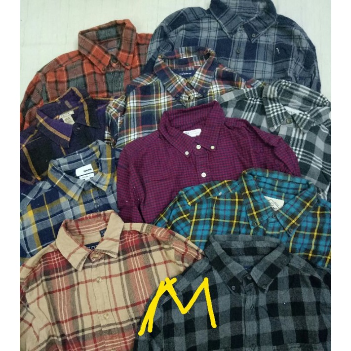 Sơ mi Flannel Mỹ 2hand size M