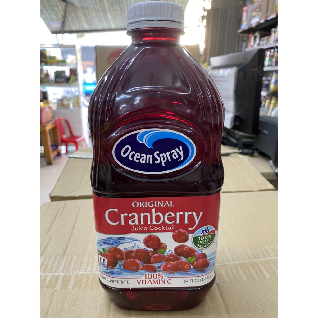 Nước Ép Nam Việt Quất Cranberry Juice (27%) Ocean Spray 1.89Lit