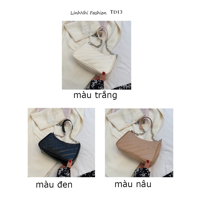 Túi xách da mềm kẹp nách nữ xách tay sang đẹp TD13