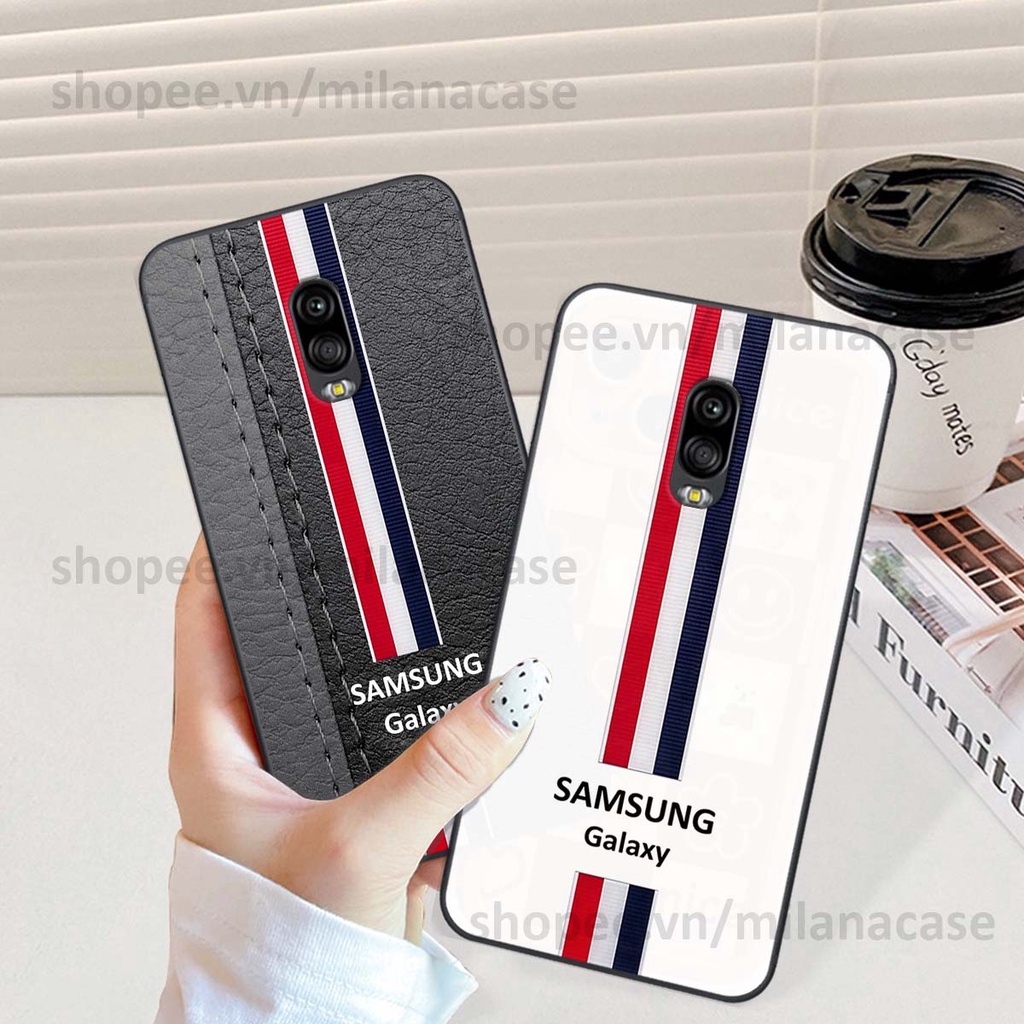 Ốp Samsung J7 Plus / J7+ in giả da phong cách thể thao, cá tính, thời trang