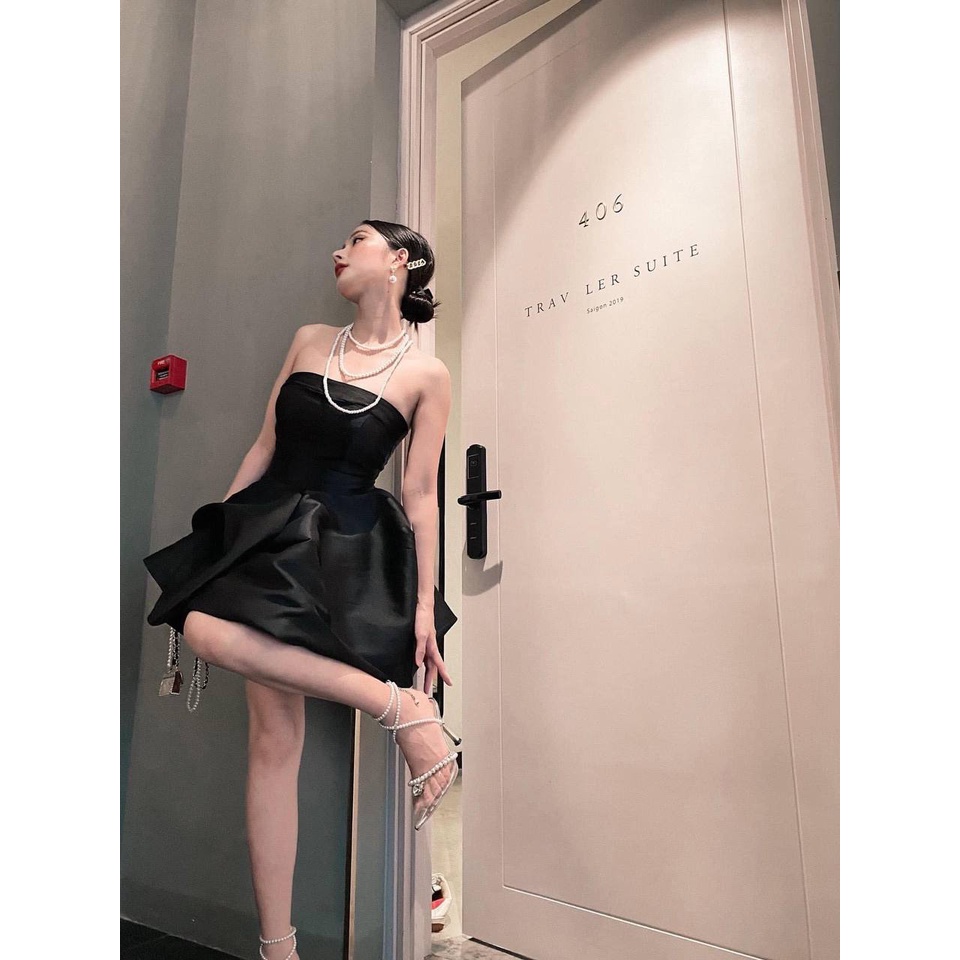 Đầm Cúp Ngực Dáng Phồng Xoè Công Chúa, Đầm váy thiết kế Hotgirl đi tiệc dạo phố KC1377