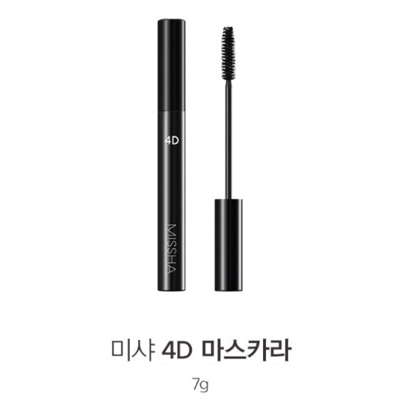 Mascara Missha 4D dài và dày mi chống trôi