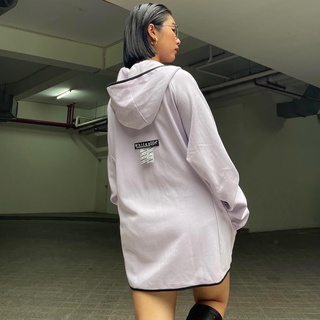 HOODIE JACKET ZIP BASIC MAUVE
