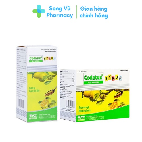 Codatux - Syrup hỗ trợ long đàm giảm ho