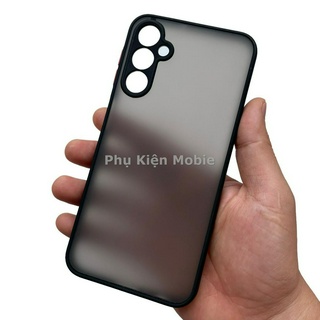Ốp lưng cứng nhám mờ viền silicon bảo vệ camera cho Samsung Galaxy A24