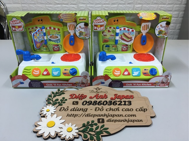 Bộ đồ chơi nhà bếp Winfun có đèn có nhạc 0755