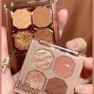 Bảng Phấn Mắt Nhũ Mini Object 4 Ô Màu