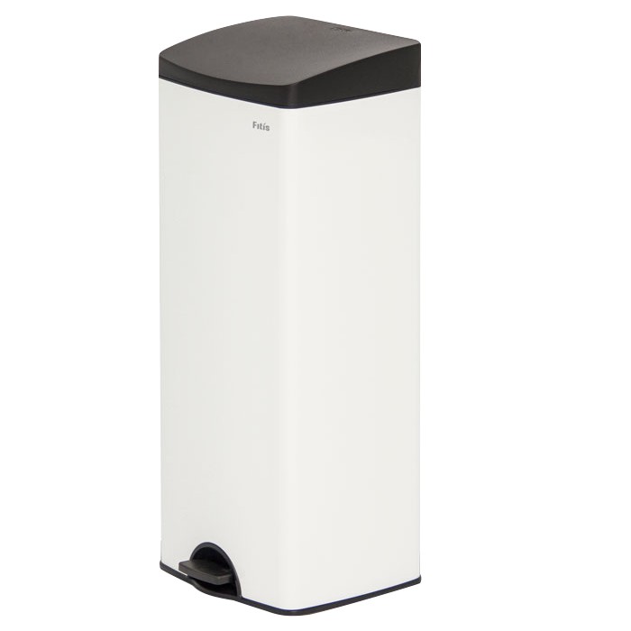 THÙNG RÁC ĐẠP VUÔNG LỚN FITIS SPL1-904 SƠN TRẮNG