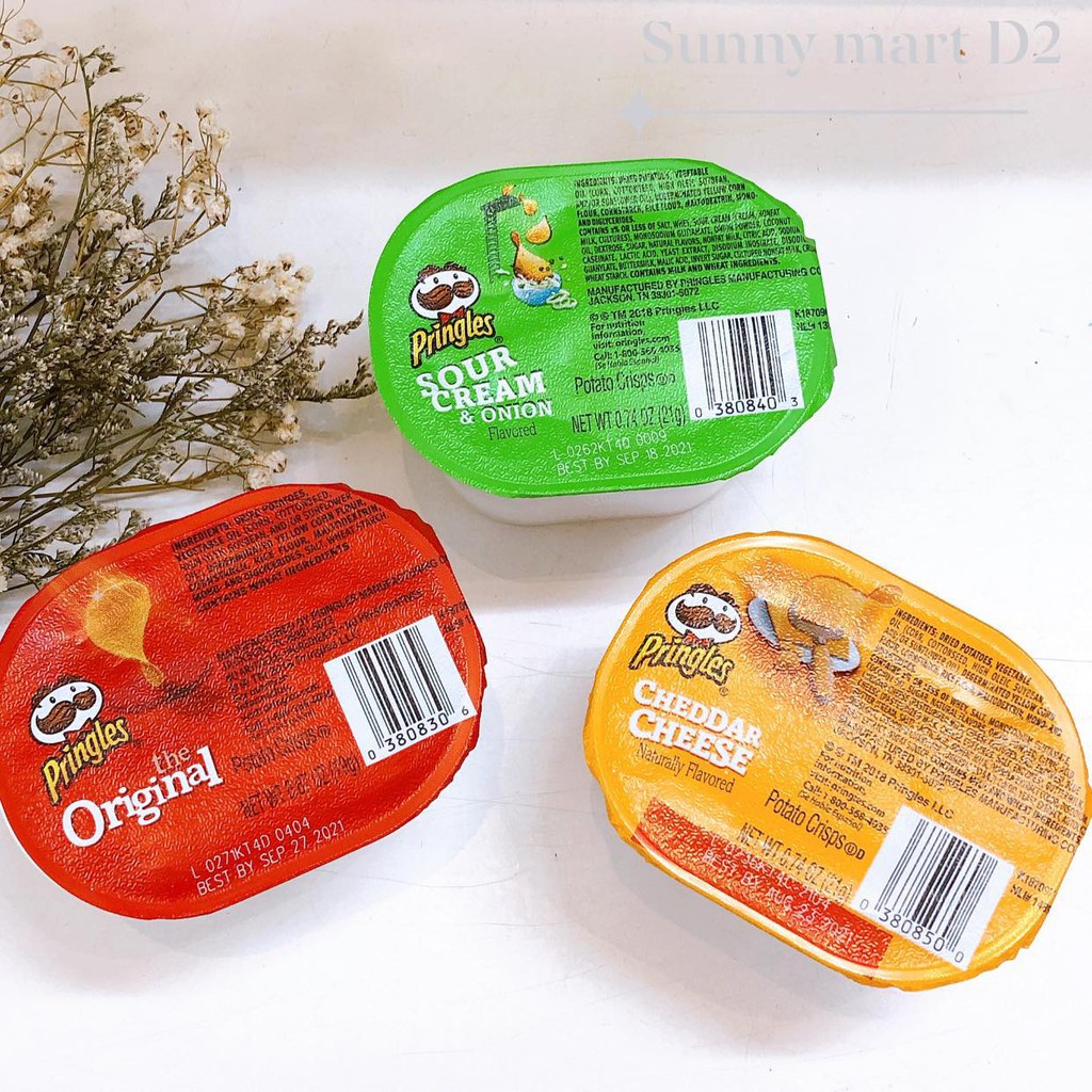 Khoai tây Pringles Mỹ mini cups