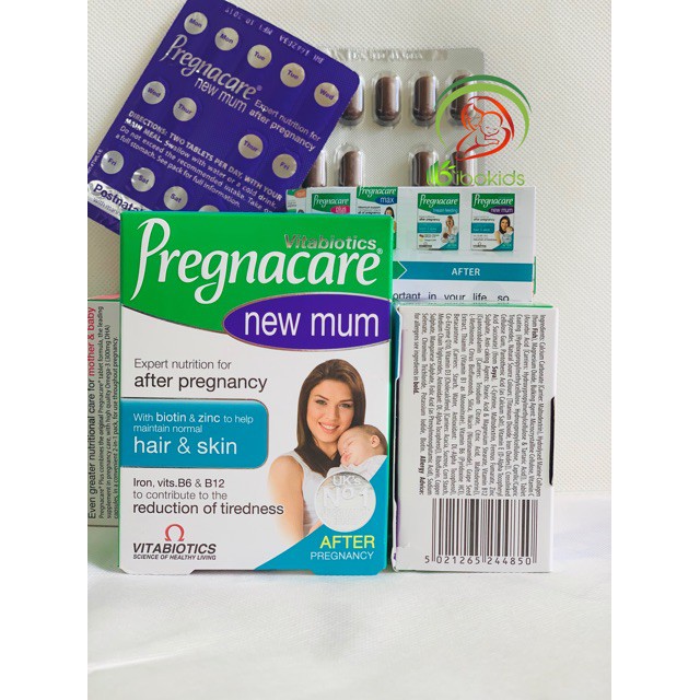 Pregnacare New Mum - Cải Thiện Rụng Tóc Cho Phụ Nữ Sau Sinh, 56 viên