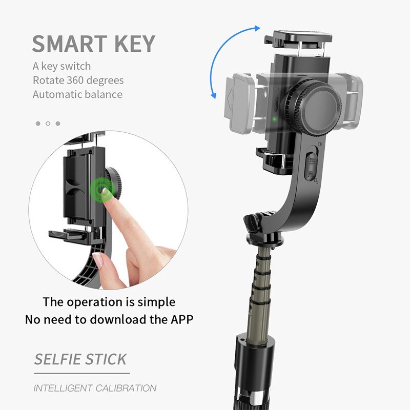 Gậy Selfie L08 Chống Rung Kết Nối Bluetooth Điều Khiển Từ Xa Cho Iphone Android