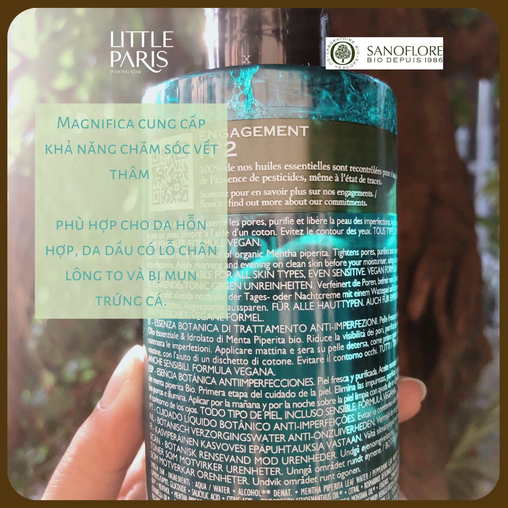 Nước Hoa Hồng Sanoflore Aqua Magnifica Essence Toner