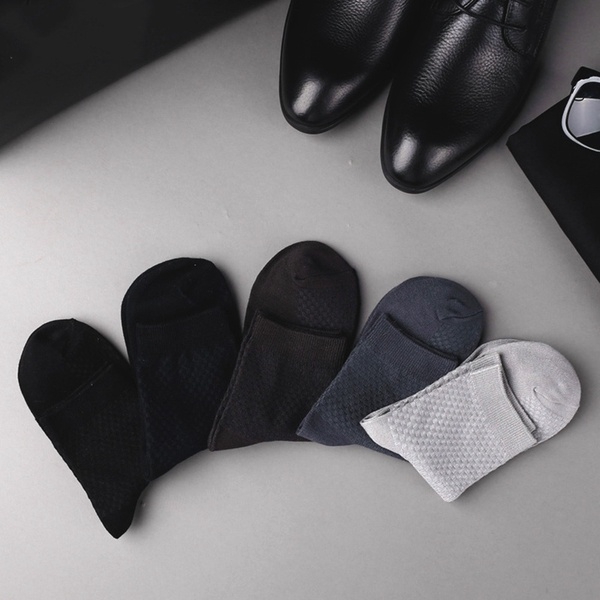 1 Đôi Vớ Sợi Tre Thoáng Khí Khử Mùi Chống Vi Khuẩn Dành Cho Nam