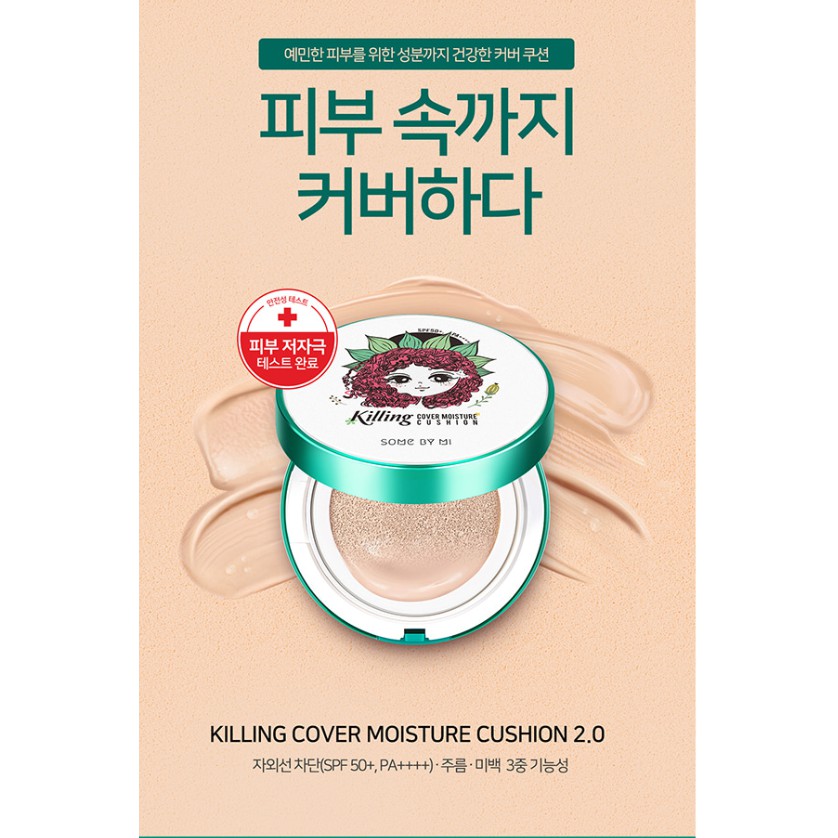 PHẤN NƯỚC DÀNH CHO DA MỤN SOME BY MI KILLING COVER MOISTURE CUSHION 2.0