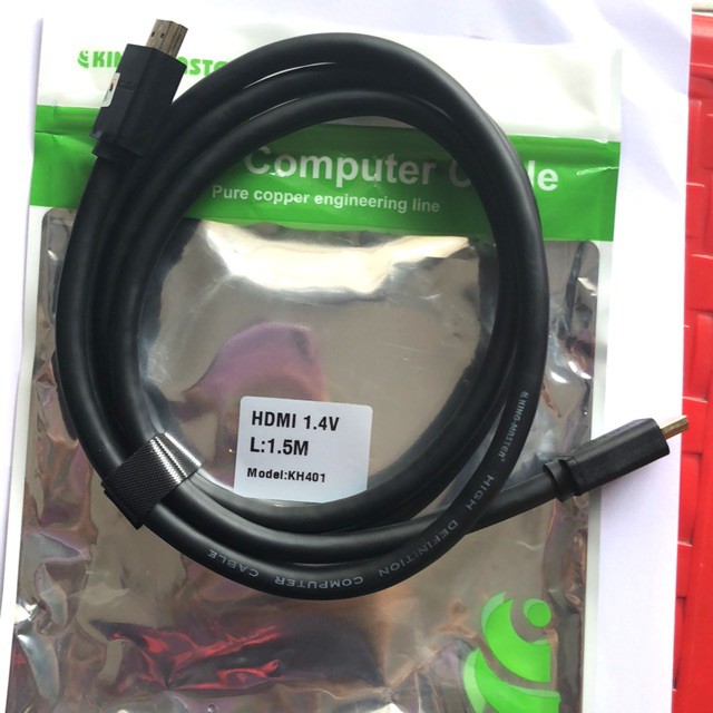 Cáp HDMI V1.4 dây tròn Kingmaster dài 1,5m (KH401)g