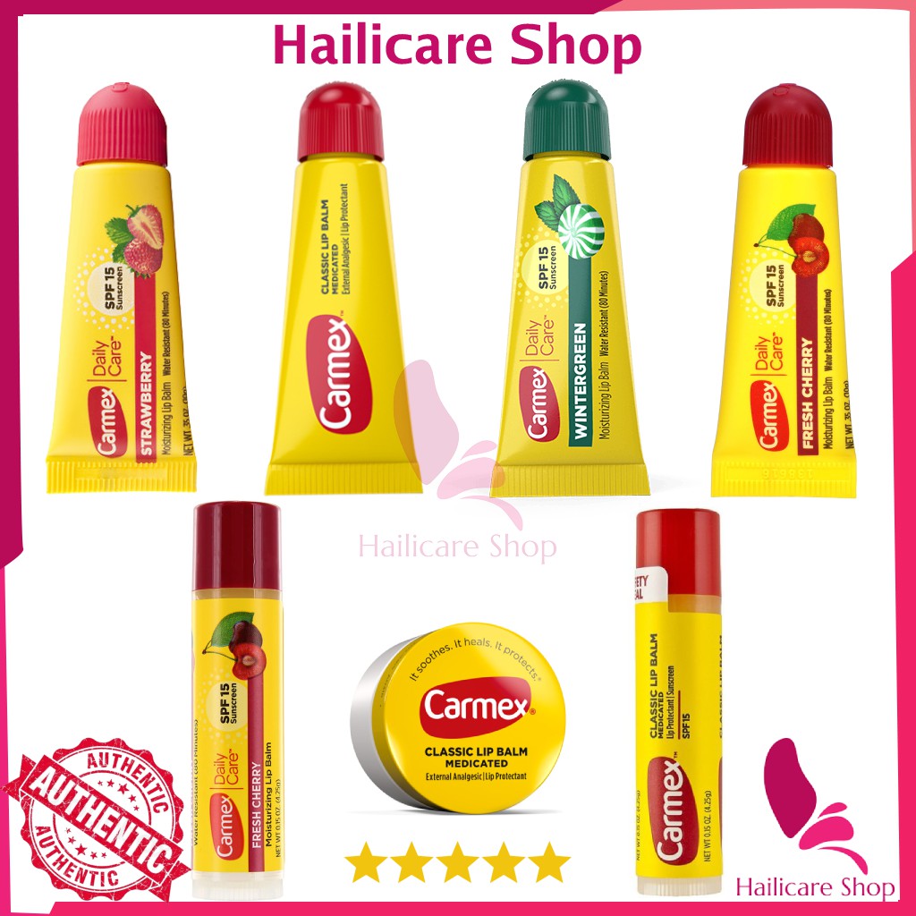 Son dưỡng môi Carmex Mỹ các loại