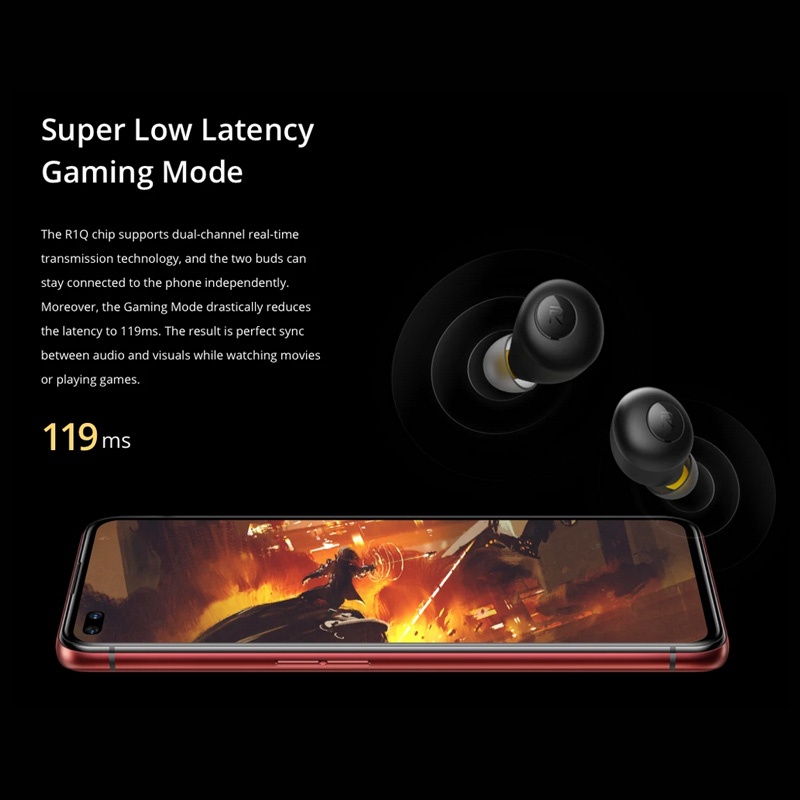 Tai Nghe Bluetooth 5.0 realme buds Q2 TWS Không Dây